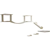 Kerbl Katzenspielplatz Top XL 7 Teile Beige/Weiß/Hellbraun max 5 kg