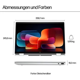 HP Envy x360 16-ac0655ng Intel Core Ultra 5 125U 16 GB RAM 1 TB SSD Glacier Silver