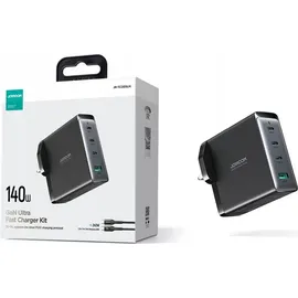 Joyroom JR-TCG05UK GaN-Schnellladegerät 140W 3x USB-C USB-A + 1,2 M Usb-c-kabel