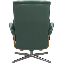 Stressless Relaxsessel STRESSLESS "Mayfair", grün (aqua grün paloma), B:92cm H:103cm T:79cm, Leder PALOMA: PALOMA ist ein durchgefärbtes Semianilin-Möbelleder mit natürlicher Narbung., Sessel, Relaxsessel, mit Cross Base, Größe S, M & L, Holzakzent Eiche