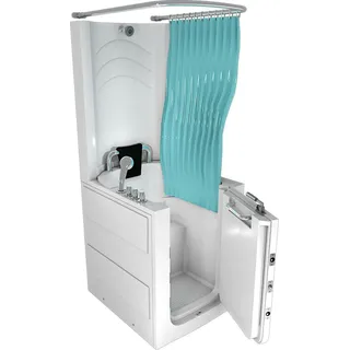 AcquaVapore - Senioren Dusche Sitzbadewanne Sitzwanne Badewanne mit Tür S10d-th