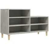 vidaXL Schuhregal Betongrau 102x36x60 cm Holzwerkstoff