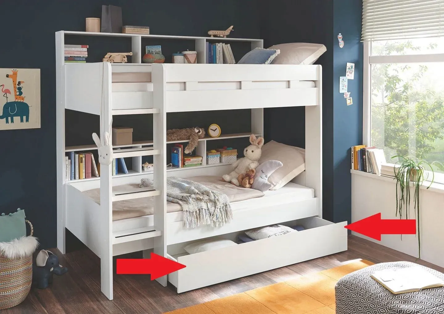 Bettschubkasten GREGOR - weiß