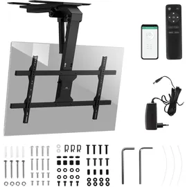 Maclean Brackets Maclean MC-110 T Elektrische TV-Deckenhalterung | Motorisierte Neigungsverstellung Bis -80° | Kompatibel Für 43-86 Zoll Fernseher Bis 45 kg | Tuya Smart-Home Steuerung