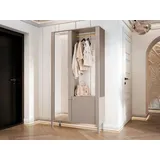 Mirjan24 Garderobenständer Malumi 105 x 33 x 197 cm Beige