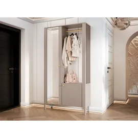Mirjan24 Garderobenständer Malumi 105 x 33 x 197 cm Beige