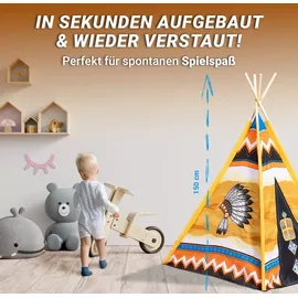 Playfun Tipi Zelt / Kinderspielzelt, Bunt