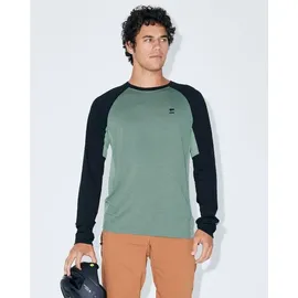 Mons Royale Herren Tarn Merino Longsleeve (Größe L, oliv)