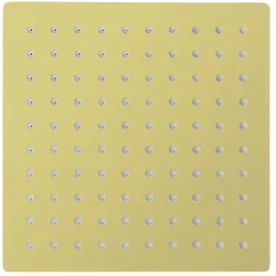 Aloni Regendusche Kopfbrause Quadrat Gold gebürstet 30 x 30 cm