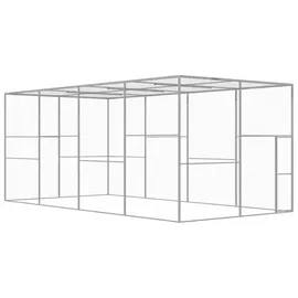 vidaXL Katzenkäfig 6x3x2,5 m Verzinkter Stahl