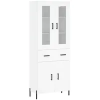 VidaXL Highboard Weiß 69,5x34x180 cm Holzwerkstoff