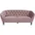 Actona Chesterfield Sofa Stoff 3-Sitzer Rosa