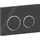 Geberit Omega20 Betätigungsplatte Schwarz/Hochglanz verchromt