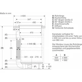 Siemens ED611BS16E iQ300 Kochfeld mit Dunstabzug (Induktion) 60 cm Rahmenlos