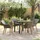 vidaXL Garten Essgruppe 5-tlg. Grau
