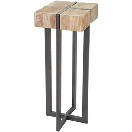 Mendler Blumentisch HWC-A15, Blumenständer Blumensäule, Tanne Holz rustikal massiv MVG-zertifiziert 100x32x32cm