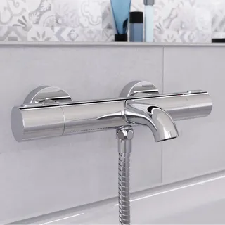 Schütte LOS ANGELES Thermostat Wannenfüllarmatur, Badarmaturen, chrom