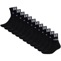 adidas Cushioned 3S Linear Sneakersocken 12er Pack Schwarz 37-39