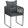 vidaXL Gartenstuhl 51,5 x 51,5 x 67 cm schwarz 2 St.