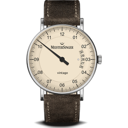 Meistersinger Klassik Vintago VT903 - elfenbein,braun - 38mm