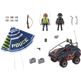 Playmobil City Action Polizei-Fallschirm: Verfolgung des Amphibien-Fahrzeugs 70781