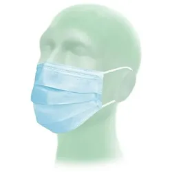 Meditrade 50 Suavel Protec Schutzmasken - unsteril - blau - 3-lagig - med. Mundschutz