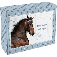 Striefchen® DIY Adventskalender zum Befüllen mit Pferde Motiv & Wunschtext