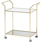 Wohnling Servierwagen gold 73,0 x 37,0 x 78,0 cm