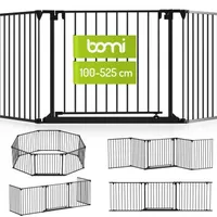 Bomi Kaminschutzgitter Milo 100-223 cm Schwarz