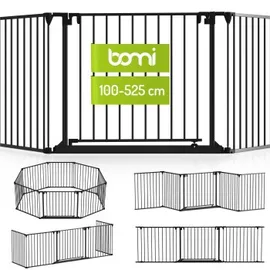 Bomi Kaminschutzgitter Milo 100-223 cm Schwarz
