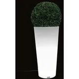 Blumentopf - Led Beleuchtet - 85x40x40 Cm - Weiß