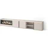 SKRAUT HOME Lowboard 315x50x35 cm Beige Holzwerkstoff