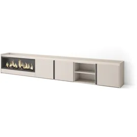 SKRAUT HOME Lowboard 315x50x35 cm Beige Holzwerkstoff