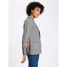 Sieh an! Strickblazer in Steingrau 40