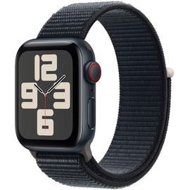 Apple Watch SE 2023 GPS + Cellular 40 mm Aluminiumgehäuse mitternacht, Sport Loop mitternacht