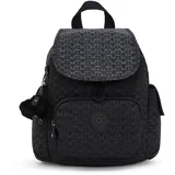 Kipling CITY PACK MINI Kleiner Rucksack, Signature Emb (Schwarz)