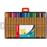 Stabilo Fineliner - STABILO point 88 - 25er Pack - mit 25 verschiedenen Farben