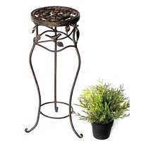 Denk Blumenhocker Metall Schwarz Rund 52 cm Blumenständer 18215