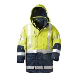 elysee® Warnschutz Parka 4-in-1 JEKYLL, gelb/marine 1 Stück, Größe: 3XL