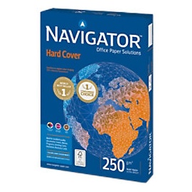 Navigator Hard Cover A4, 250g/qm, hochweiß, 125 Blatt