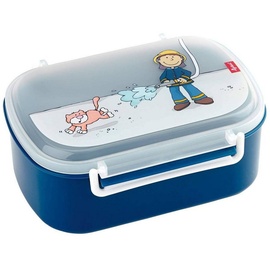 sigikid Lunchbox Lunchbox 17 x 11 x 7 cm, Polypropylen, (1-tlg), Spülmaschinengeeignet, Motiv-Deckel mit der Hand spülen blau Luxentu