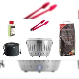 Lotusgrill Starter-Set Classic weiß