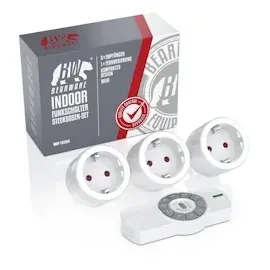 Bearware Funksteckdosen-Set max. 25 m Weiß 3 St.