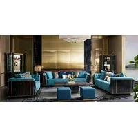 JVmoebel Sofa luxus wohnzimmer möbel samt sofa couch set couchtisch designer, Made in Europa blau