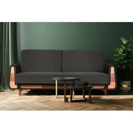 Konsimo Gustavo Sofa 3-Sitzer, mit Schlaffunktion, grau - Konsimo®