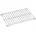 Grillrost 37 x 23 cm Edelstahl Silber/Weiß