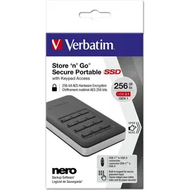 Verbatim Store ‘n’ Go Secure Portable 256 GB USB 3.1
