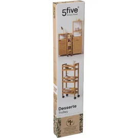 Five Schmaler Bambuswagen mit Rollen