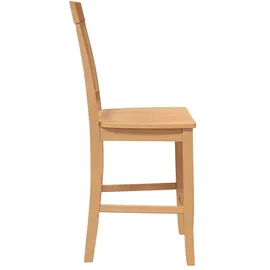 vidaXL Barhocker 2 Stk. Natur Massivholz Gummibaum