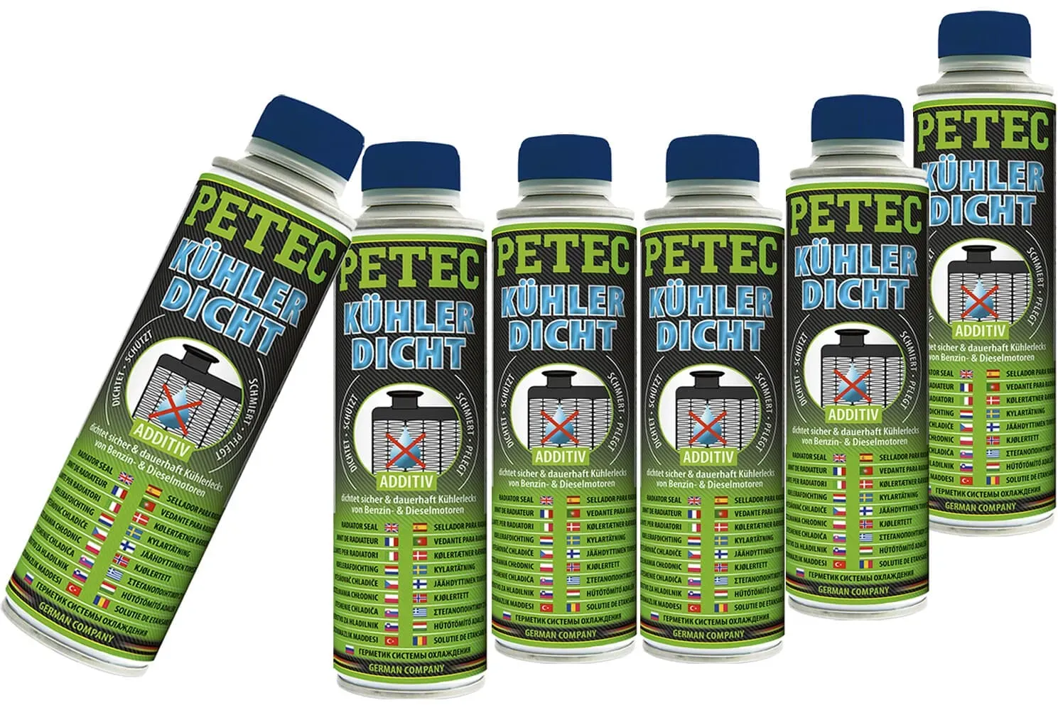 6x 250 Ml Petec Kühlerdicht Additiv Kühlerdichtungsmittel Dichtmittel Leckschutz: